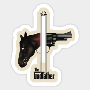 Horse Pistol Godfather Sticker